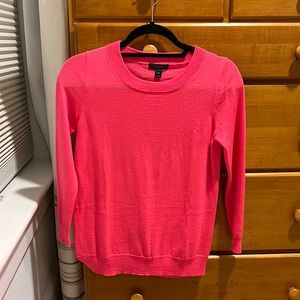 J Crew pink merino wool light weight sweater size XS